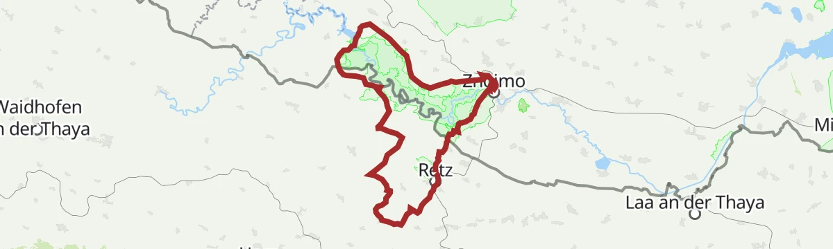 Route map: 6 Städte Radtour